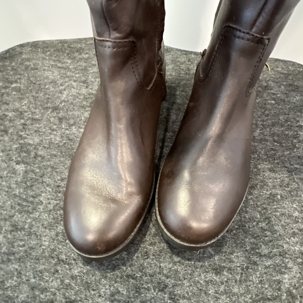 Lauren Ralph Lauren Simone Women's Brown Leather Knee-High Boots Size 8B. - Picture 2 of 16